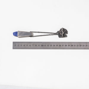 Lapis lazuli pendant with ruler scale
