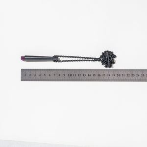 Black ruby talisman pendant ruler scale
