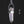 Black Sterling Silver Talisman Necklace with Lemurian Quartz